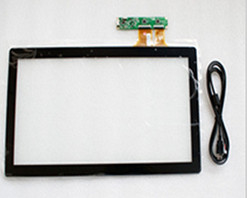 注文 USB インターフェイスは 19 インチ ガラス キオスクのための容量性タッチスクリーンのパネルを写し出しました