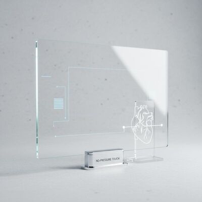 高光伝達感触パネルディスプレイ 圧力のない触覚アクティベーション力 医療機器および医療機器用に設計