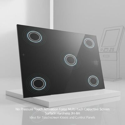 圧力なし タッチアクティベーションフォース マルチタッチ 容量スクリーン 表面硬さ 3H-6H タッチスクリーンキオスクや制御パネルに最適